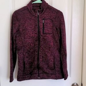 Burgundy marbled jacket